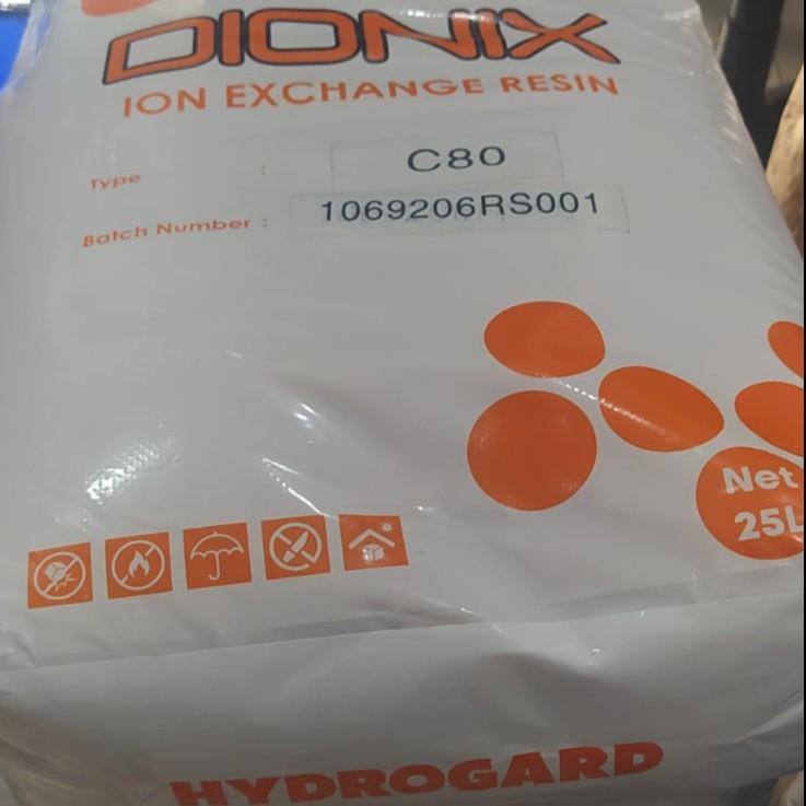 DIONIX C80 RESIN SOFTENER / KATION 25 Liter - Media Filter Air Resin Kation DIONIX C80