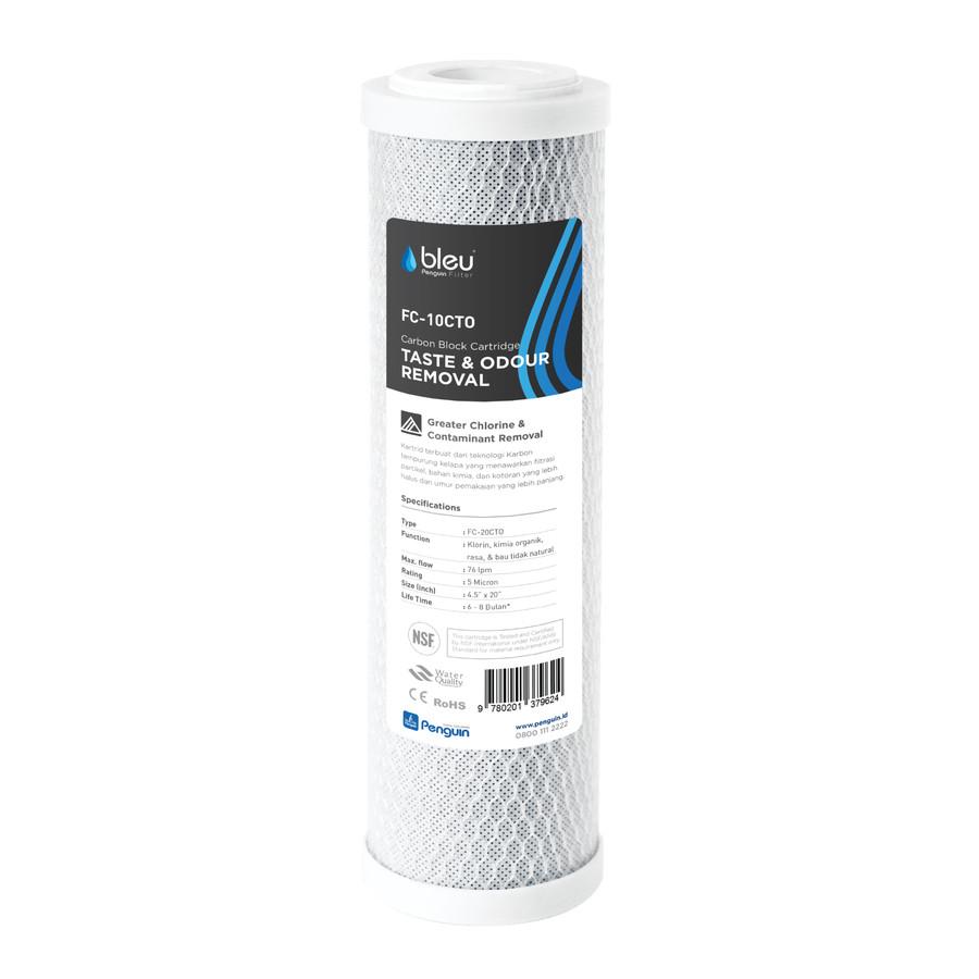 Bleu by Penguin - CTO filter air Karbon Aktif - 10inch