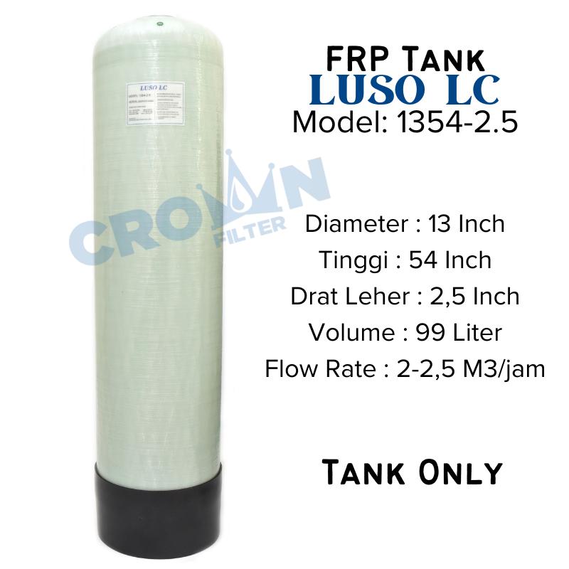 LUSO LC - Tabung FRP 1354 Filter Air - Warna Natural